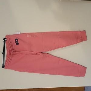 Brand new Gap logo fleece joggers. Men's size M, salmon color